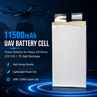Baterai Drone Lithium Polymer Ion 11500mah 3.7v Single Cell Quadcopter untuk Drone/UAV Bersertifikasi CE dari Produsen
