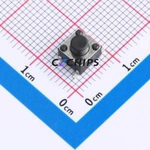 BX-TS-26-6655TT Tactile Switch SMD-4P,6x6mm Switch Single Pole Single Throw Round Button 2.6N Vertical Mount - Product Image 1