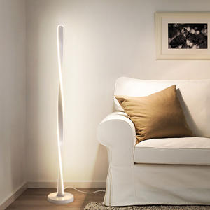 Lampes sur pied modernes d'intérieur simples, lampes sur pied LED de luxe en noir mat pour le salon, coin - Product Image 2