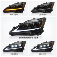 Phares LED complets PCS-H03 en gros pour Lexus IS250 IS350 2006-2012 2ème génération XE20, kit de mise à niveau de phares avec DRL séquentiels