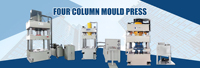 Presse hydraulique automatique à quatre colonnes et trois poutres de 315 tonnes avec commande PLC pour la fabrication de plaques de réservoirs d'eau de construction 380V