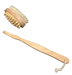 Détachable En Bois Brosse de Lavage De Douche Bain Épurateur Arrière à Long Manche - Product Image 2