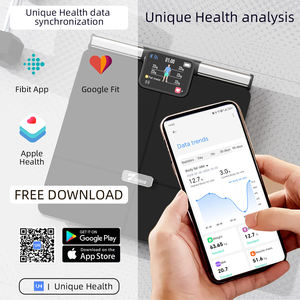 Único OEM/ODM Inteligente Digital Banheiro Escala Azul Elétrico Dente 180kg Capacidade de Vidro Gordura Corporal Medição Personenwaage - Product Image 2