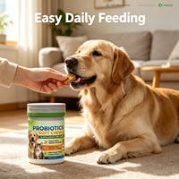 Probiotiques pour chiens et chats adultes, comprimés à mâcher souples, prébiotiques, santé digestive, multivitamines, 100% naturel, absorption rapide