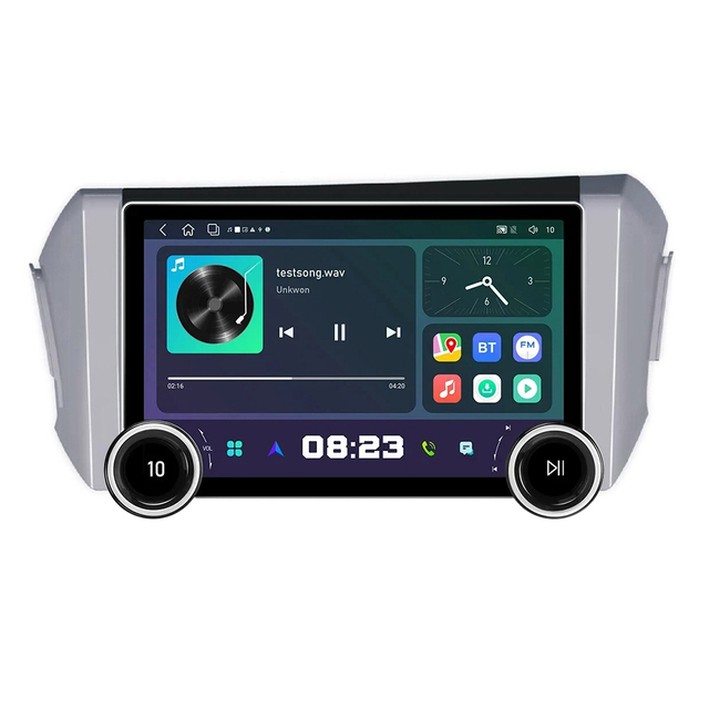 11.8" Diamond Dual Knobs 2K QLED Screen 2 Din Android Car Radio for Toyota Innova 2015- 2018 LHD Stereo Android Auto Carplay
