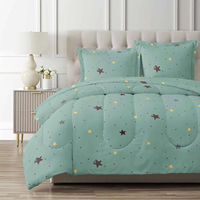 Ensemble de literie matelassé 3 pièces de style américain, imprimé, écologique, toutes saisons, en polyester, personnalisable, 300 fils/cm²