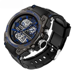 Montre électronique en acrylique <span class=keywords><strong>Sandar</strong></span> pour adolescents, hommes - tendance, cool, multifonctionnelle, sportive, écologique, résistante à l'eau 3BAR - Product Image 4