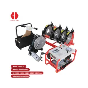 90 mm 315 mm HDPE plastic pe pipe hot melt butt welder price polyethylene hydraulic butt fusion hdpe welding machine