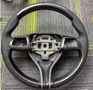 Volante Deportivo de Fibra de Carbono y Alcántara Hecho a Mano, Reemplazo OEM Compatible con <span class=keywords><strong>Maserati</strong></span> GranTurismo GT, Sin Modificaciones - Product Image 3