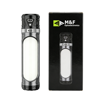 Lampe de poche en aluminium à haut lumen avec deux sources lumineuses LED COB, gradation progressive, compatible avec un trépied magnétique, lampe de travail extérieure