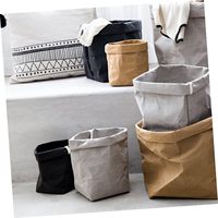 Pot de fleurs en papier kraft écologique, lavable, sac pour plantes