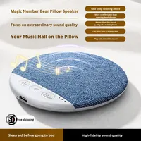 Nouvel appareil d'écoute musicale transfrontalier ultra-mince X3pro avec disque sonore intégré pour le sommeil et bruit blanc, pour haut-parleur 5.3, 200-500mAh