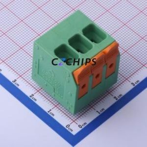 DG2206V-7.5-DB-03P-14-00A(H) Plug-in Terminal Block Through hole,P=7.5mm Board-to-Board / Socket - Closed 1x3P 7.5mm Green - Product Image 1
