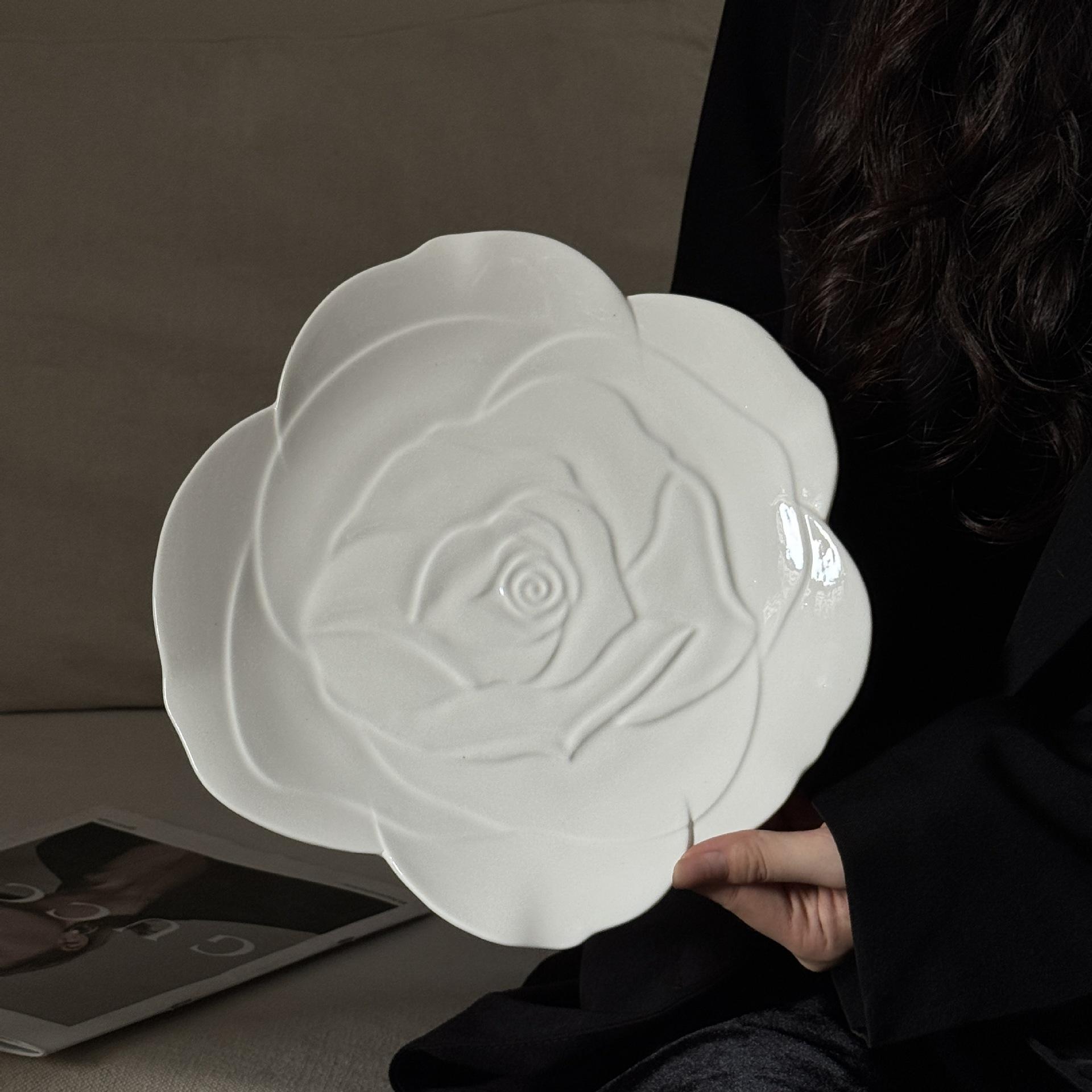 Rose plate, 10 inches