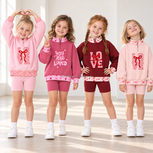 Sweat-shirt pour filles, col montant, manches longues, avec impression personnalisée, couleur, taille et motif sur mesure - Product Image 4
