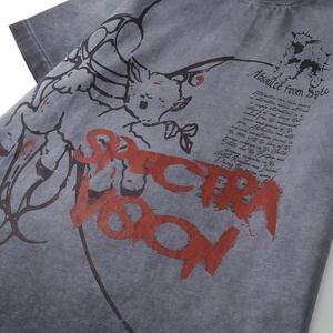 T-shirt à manches courtes pour homme, 100 % coton, imprimé coloré, style streetwear vintage, nouvelle collection été, qualité supérieure, vente en gros - Product Image 6