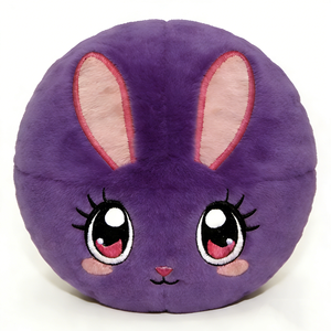 Pelota de peluche de conejo rojo, Juguete de peluche de conejo redondo, Pelota de peluche de conejo, Almohada de peluche con forma de bola, Esfera de peluche de conejo adorable - Product Image 4