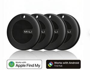 MiLi MiTag <span class=keywords><strong>Duo</strong></span> Lot de 4 Traceurs GPS Intelligents Étanche IP67 pour Clés, Bagages et Objets – Anti-Perte - Product Image 1