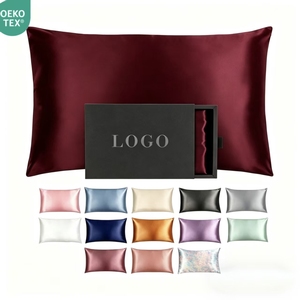 Juego de Fundas de Almohada de Seda de Morera 100% de Grado 6A, Hipoalergénicas, con Cierre - Product Image 1