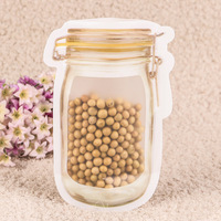 Sacs à fermeture éclair personnalisés en forme de bouteille, sacs cadeaux pour enfants, pour bonbons, biscuits, pochettes Doypack adorables pour cadeaux