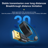 Cable de Extensión USB 2.0 Activo Mindpure de 20M/65FT, Repetidor de Señal FE1.1S para VR, Impresora, Cámara Web, Cámara de Seguridad