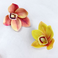 Fleurs artificielles, têtes d'orchidées imprimées en 3D en EVA pour la décoration de mariage