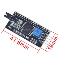 Stock IIC/I2C/interfaz controlador Adaptador convertidor placa función biblioteca módulo PCF8574 Placa de expansión para LCD1602 LCD2004