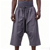 Shorts de bain halal pour hommes avec ceinture élastique résistante à l'eau, en Spandex/Polyester, séchage rapide et antibactérien, couvrant le nombril et les genoux