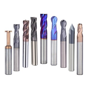 Tungsten Carbide frees met vlakke vierkante snijkant, HRC50 HRC55 HRC65, frees met hoekradius, freesboor, ruw frees - Product Image 1