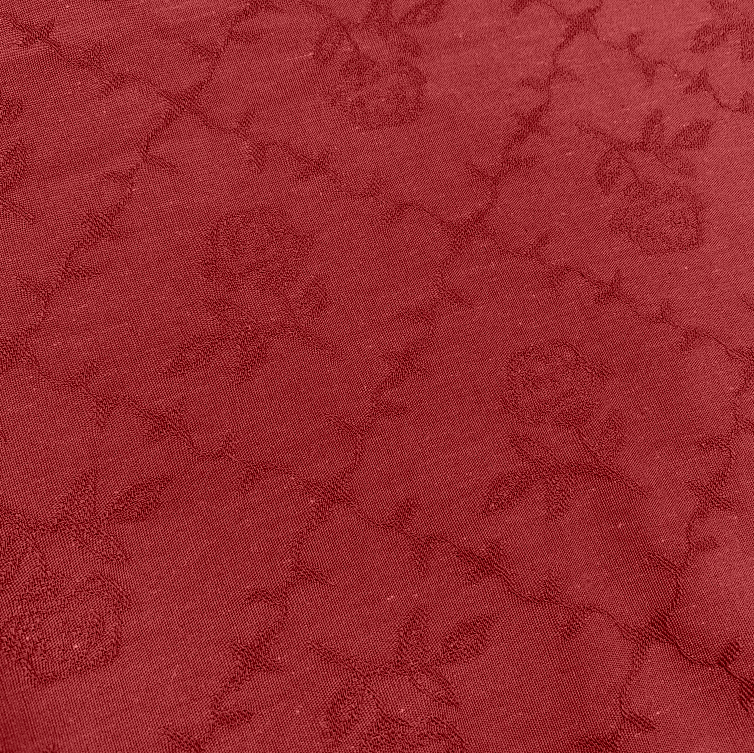 Жаккардовое платье высокого качества из смеси хлопка с красными розами