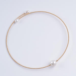 Collares de Moda Coreana con Cuentas y Perlas de Agua Dulce de Geometría Fresca, Accesorio de Cuello Elegante y con Personalidad - Product Image 5