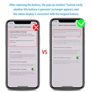 ไม่มีป๊อปอัพรองรับ iOS 26.0 100% <span class=keywords><strong>สุขภาพ</strong></span><span class=keywords><strong>แบตเตอรี่</strong></span>แตกสำหรับ <span class=keywords><strong>iPhone</strong></span> <span class=keywords><strong>11</strong></span>การเปลี่ยน<span class=keywords><strong>แบตเตอรี่</strong></span>ของแท้โดยไม่ต้องเชื่อม - Product Image 4