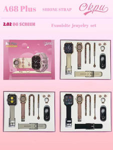 A68 Plus Quadratische IP67 Wasserdichte Smartwatch 2,02" OLED-Display für Android & iOS Damen Luxus-Geschenkset - Product Image 4