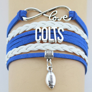 <span class=keywords><strong>Buffalo</strong></span> Bills Fútbol Pulsera De Cuero, Infinity Bracelet <span class=keywords><strong>NFL</strong></span> - Product Image 4