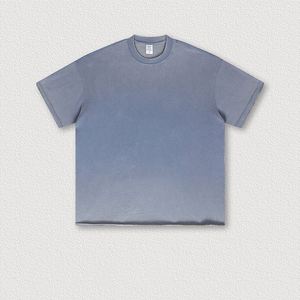 เสื้อยืดวินเทจแขนสั้นทรงโอเวอร์ไซส์พิมพ์ลาย DTG หนัก 285 กรัม ล้างสีแบบ Acid Wash  ขอบเสื้อพิมพ์ลาย  สำหรับผู้ชาย  รับทำโลโก้ตามสั่ง - Product Image 3