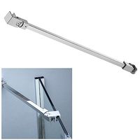 Barre de support carrée en acier inoxydable pour porte de douche, vente en gros d'usine, sans perçage