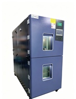 Máquina de Prueba de Impacto por Temperatura de Tipo Dos Cajas con Cesta Colgante para Laboratorio, Impacto por Frío y Calor, Alta Precisión, IP67, 3 Años, 380V, 15KW