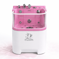 Baignoire Spa pour Animaux de Compagnie DPbathe, Petite Taille, Porte Ouverte, en Acrylique, Hydrothérapie, Bain d'Ozone et Lait pour Salons de Toilettage et Soins à Domicile des Animaux