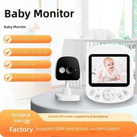 Nouvelle caméra de surveillance pour bébé avec vision nocturne, interphone vocal, surveillance à distance, écran de 2,8 pouces, caméra domestique pour les soins de bébé