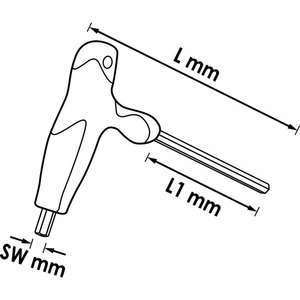 VIGOR-Destornilladores con mango en T hexagonal V2486-EAN 4047728024860 TOMAS CON MANGO - Product Image 2