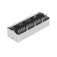 HY911431A RB4-12GFAG1A Kompatibel dengan Konektor MagJack RJ45 Female 10/100/1000 Base-T 1X4 Tab Down Non-PoE LED Hijau / Kuning