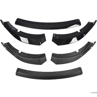 Spoiler de pare-chocs avant style SRT pour Dodge Charger 2015-2024, diffuseur, séparateur, matériau ABS de haute qualité, noir brillant/aspect carbone
