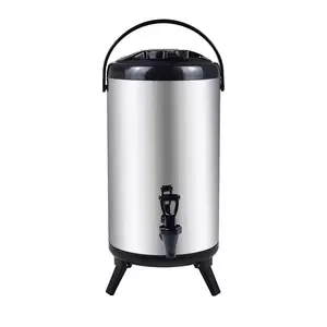 XEOLEO 12L Bubble tea Heat preservation Bucket Milk tea/Coffee/Ice Insulation Barrel Stainless steel Milk tea barrel