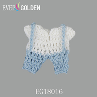 EG18106 5X5CM Handgefertigte Mini-Strickstrampler 100% Baumwolle Elegantes Babyparty-Halloween-Geschenk zur Ankündigung des Babynamens
