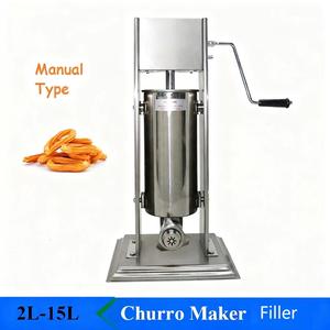 Máquina Eléctrica <span class=keywords><strong>para</strong></span> Churros Españoles con 3 Boquillas, Acero Inoxidable 304, Capacidad de 5 Litros, Fácil de Operar <span class=keywords><strong>para</strong></span> Uso Comercial y Doméstico - Product Image 2