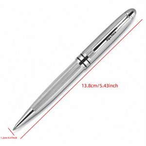 Premium Luxury <b>Silver</b> Metal Ballpoint <b>Pen</b> Customized Logo Corporate Marketing Personalized Gifts Custom 1.0mm Multi-Colored UV - Product Image 2