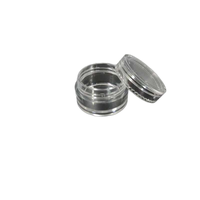Pot en plastique PETG avec couvercle à vis, conteneur cosmétique vide pour baume à lèvres, fard à paupières, crème
