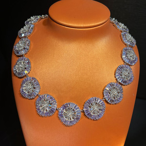 Ensemble de <span class=keywords><strong>bijoux</strong></span> ZX : Collier, bague et bracelet en laiton plaqué or 18 carats avec zircon, pour mariage, banquet, soirée formelle, style vintage, <span class=keywords><strong>bijoux</strong></span> raffinés pour femmes - Product Image 5