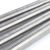 Custom Metal Stud Titanium Stainless Steel Aluminum Rod Screw Knurled Rod 304 Full Acme Threaded Rod M6x0.75 1m 3m