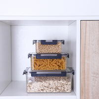 Boîte de conservation alimentaire en plastique transparent personnalisée pour la cuisine, boîte à lunch, bac de réfrigérateur